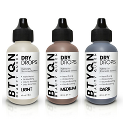 BTYQN Dry  Drops Hybrid Dry Shampoo System Light, Medium & Dark Colors